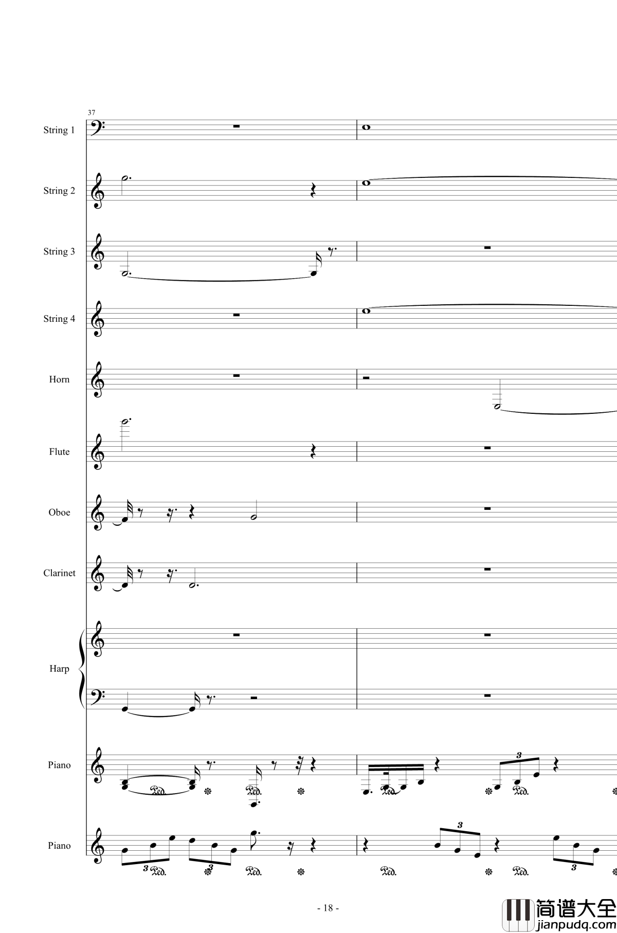 Or_AngelHar钢琴谱_天使的歌声_总谱