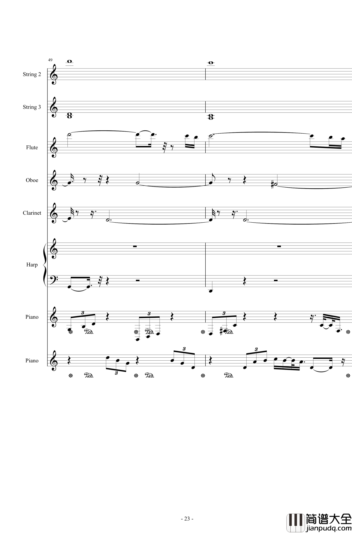 Or_AngelHar钢琴谱_天使的歌声_总谱