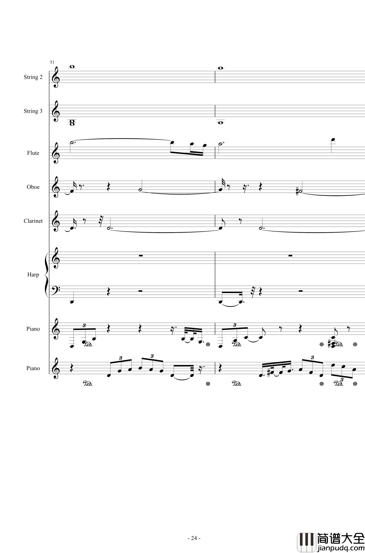 Or_AngelHar钢琴谱_天使的歌声_总谱