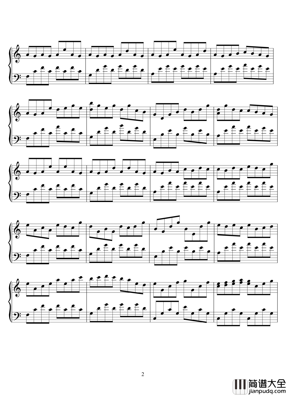 After_a_Busy_Day钢琴谱_lixiang'spiano