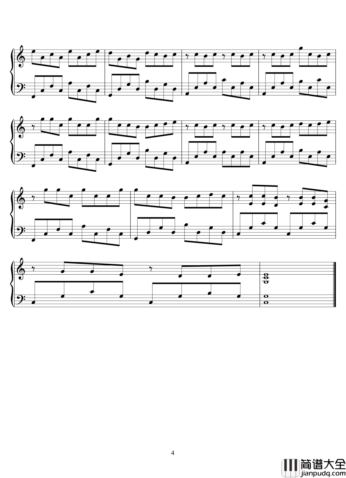 After_a_Busy_Day钢琴谱_lixiang'spiano