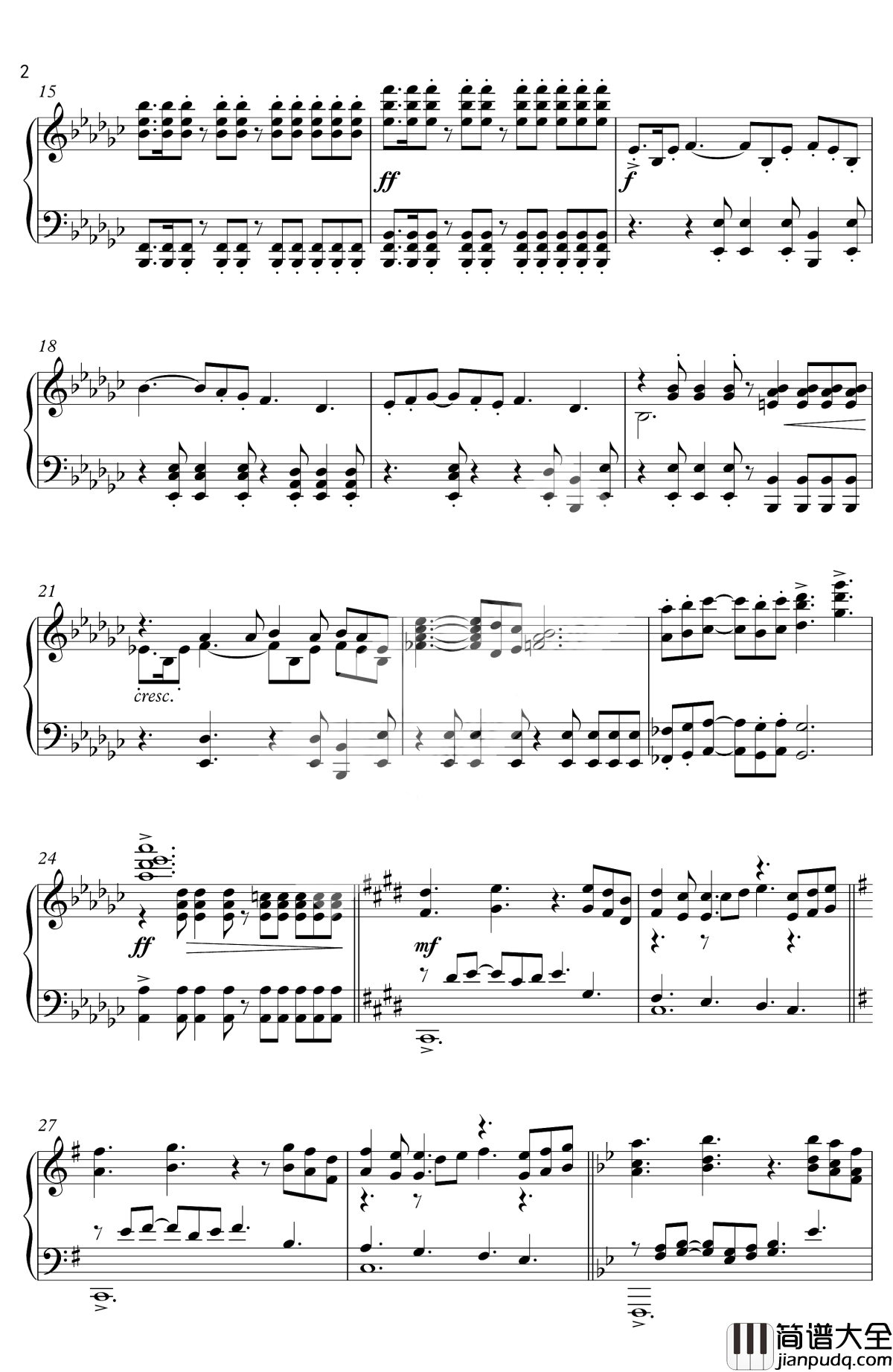 怪物猎人历代组曲钢琴谱