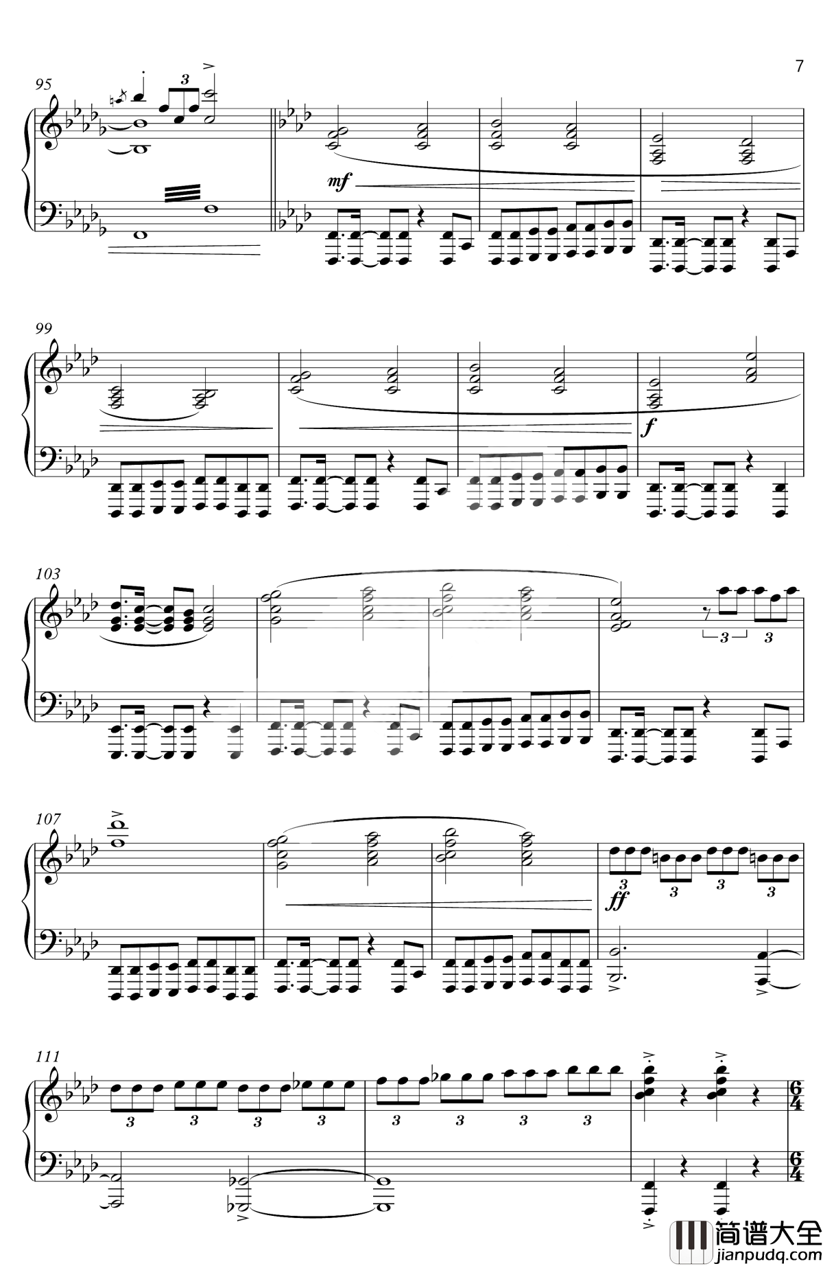 怪物猎人历代组曲钢琴谱