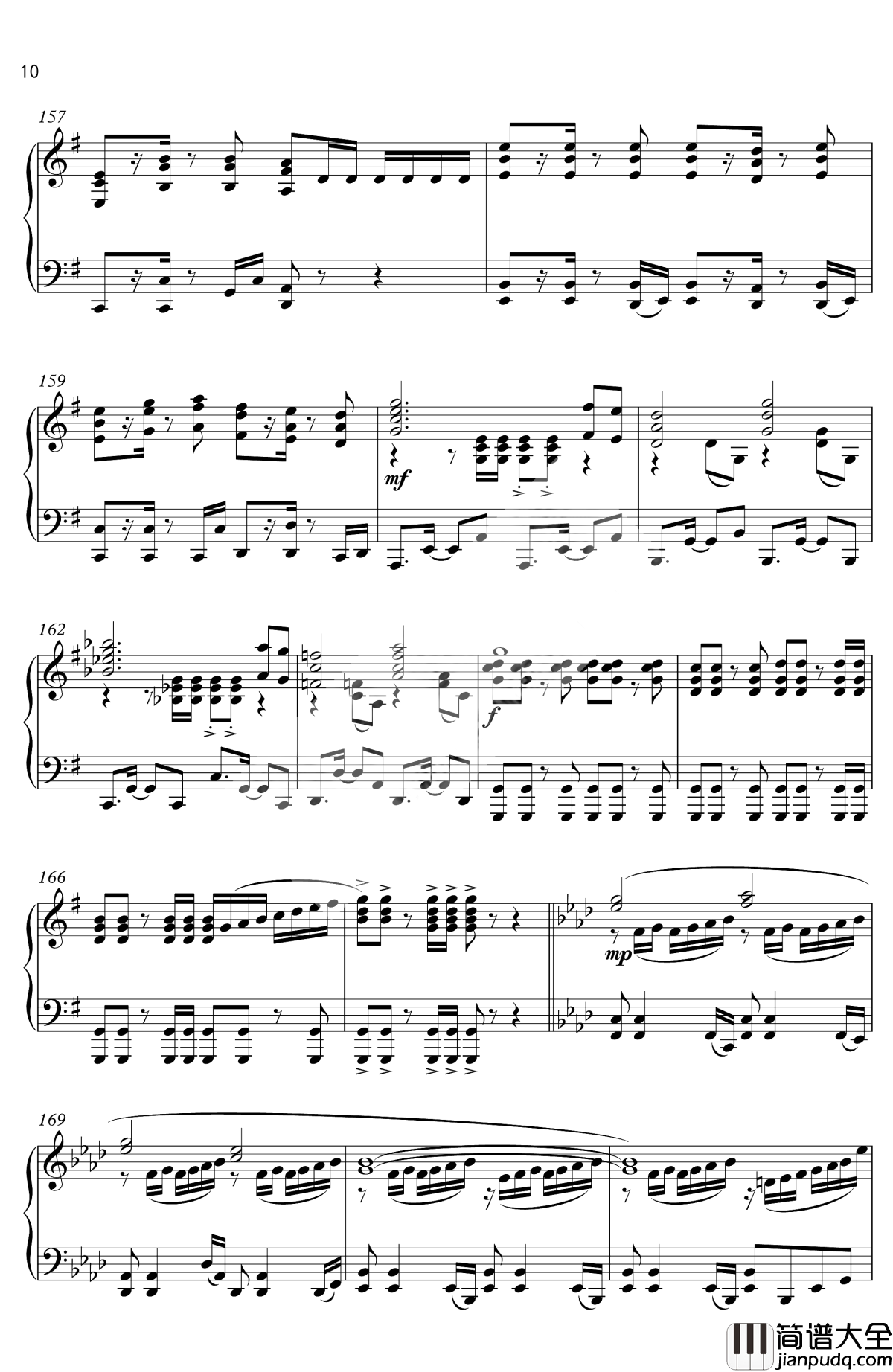 怪物猎人历代组曲钢琴谱