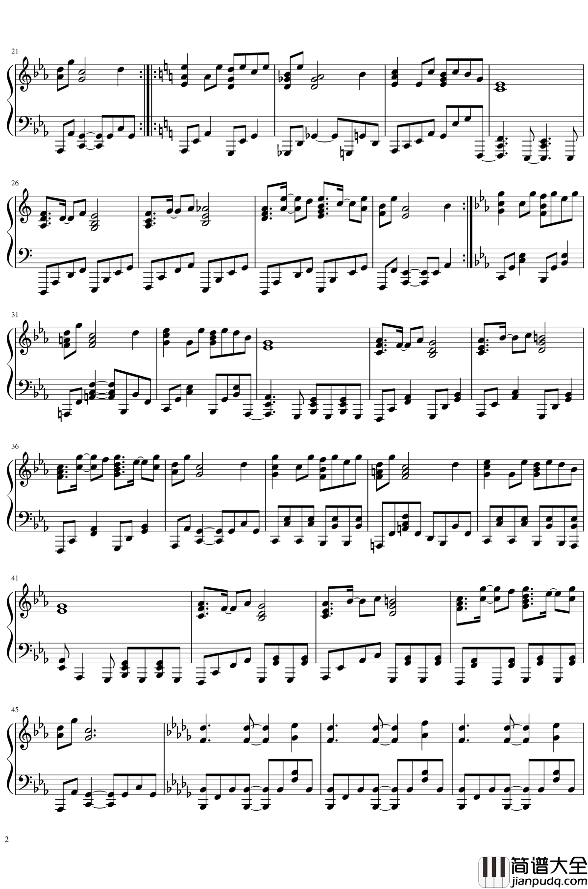 広有射怪鳥事钢琴谱_Till_When_魂魄妖梦