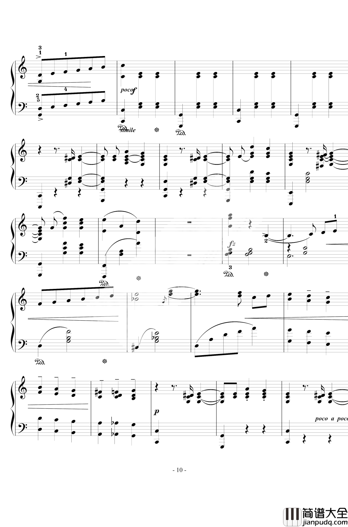 骑士风格圆舞曲钢琴谱_西贝柳斯