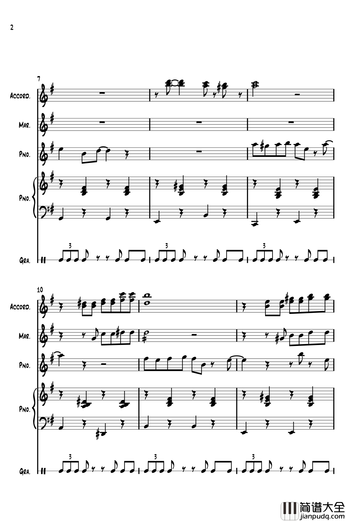 旅かえる___Score钢琴谱_旅行青蛙总谱