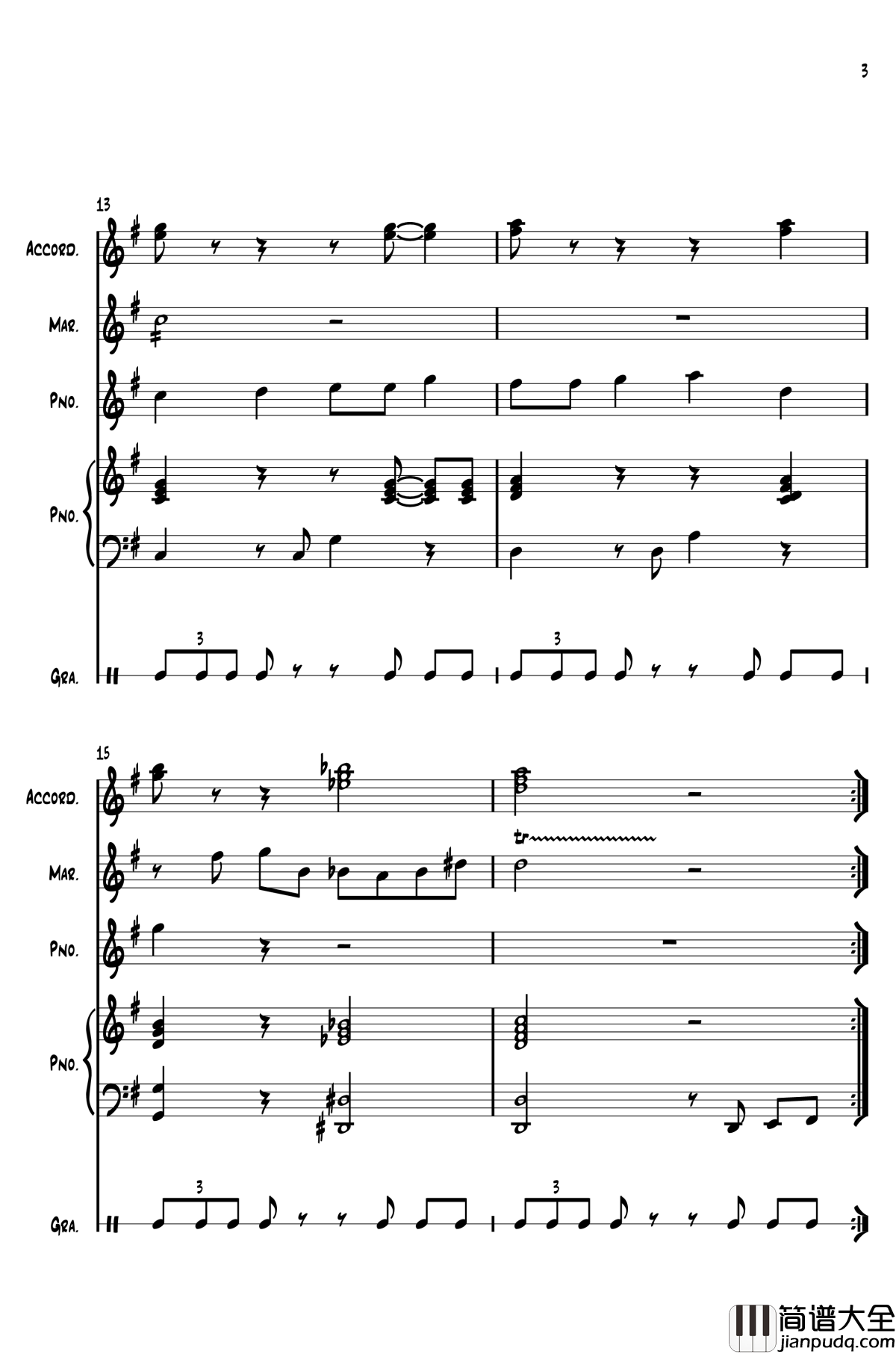 旅かえる___Score钢琴谱_旅行青蛙总谱