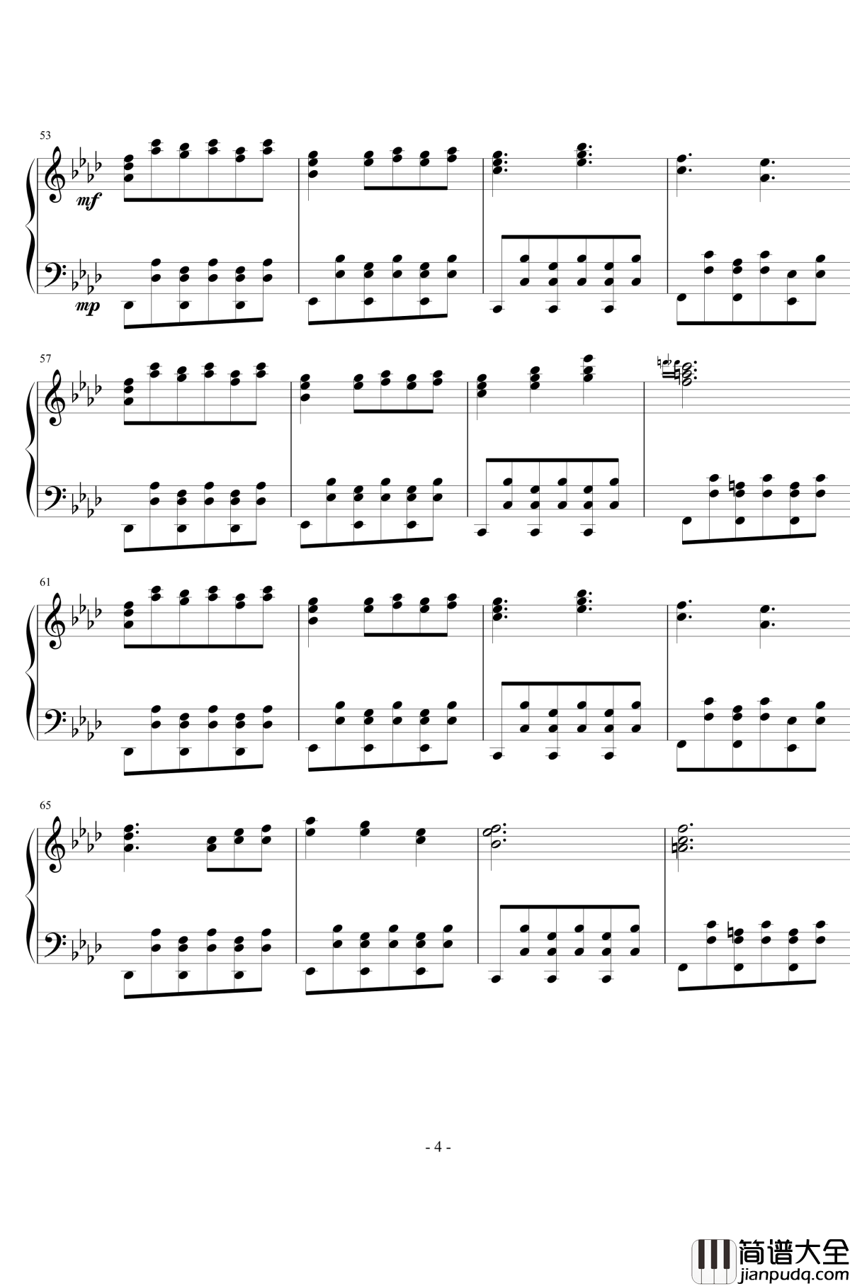 Battle_Against_a_True_Hero钢琴谱_undertale