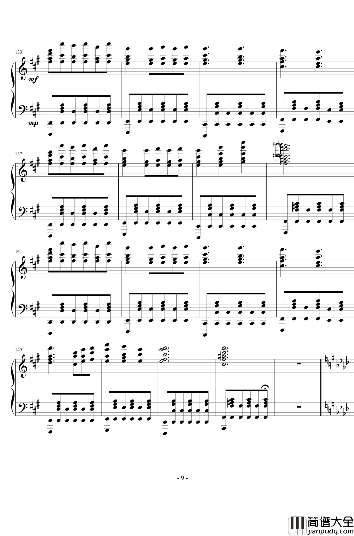 Battle_Against_a_True_Hero钢琴谱_undertale