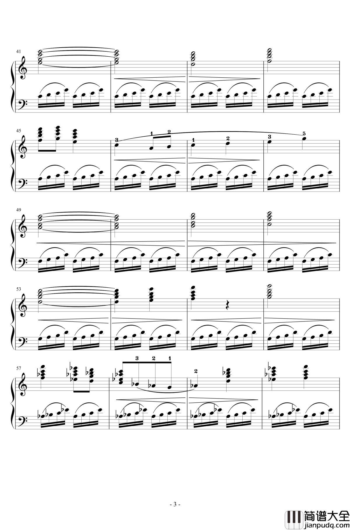 Prelude钢琴谱_最终幻想