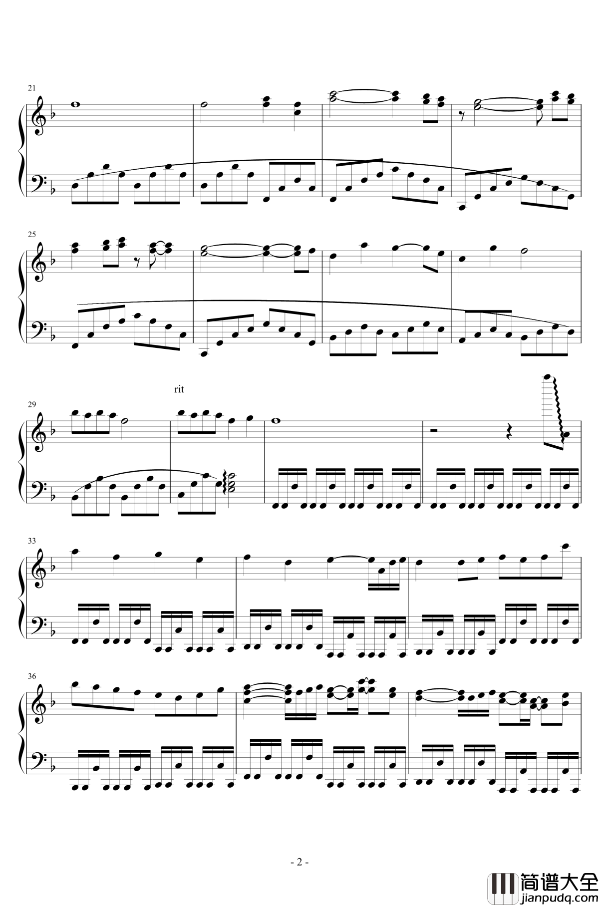 虫儿飞钢琴谱_疯狂版_郑伊健