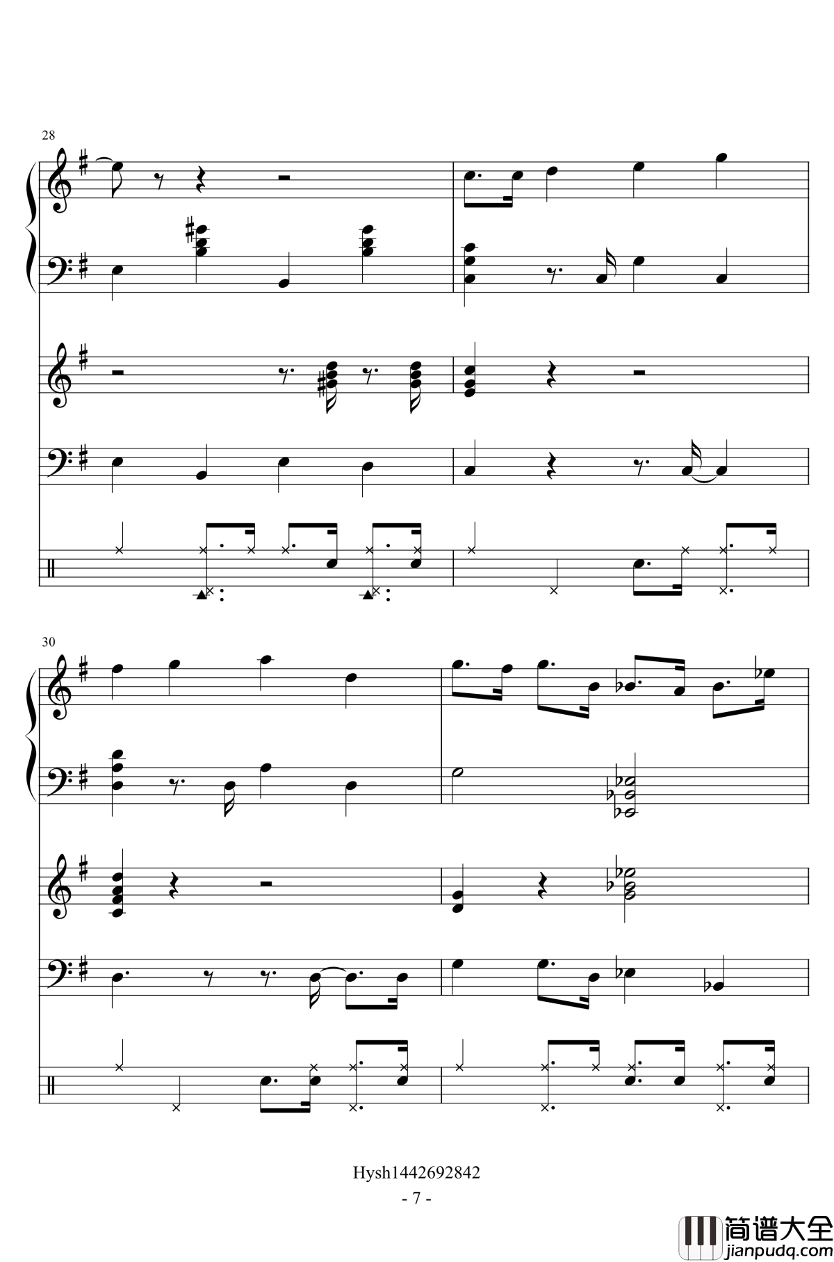 旅行青蛙钢琴谱