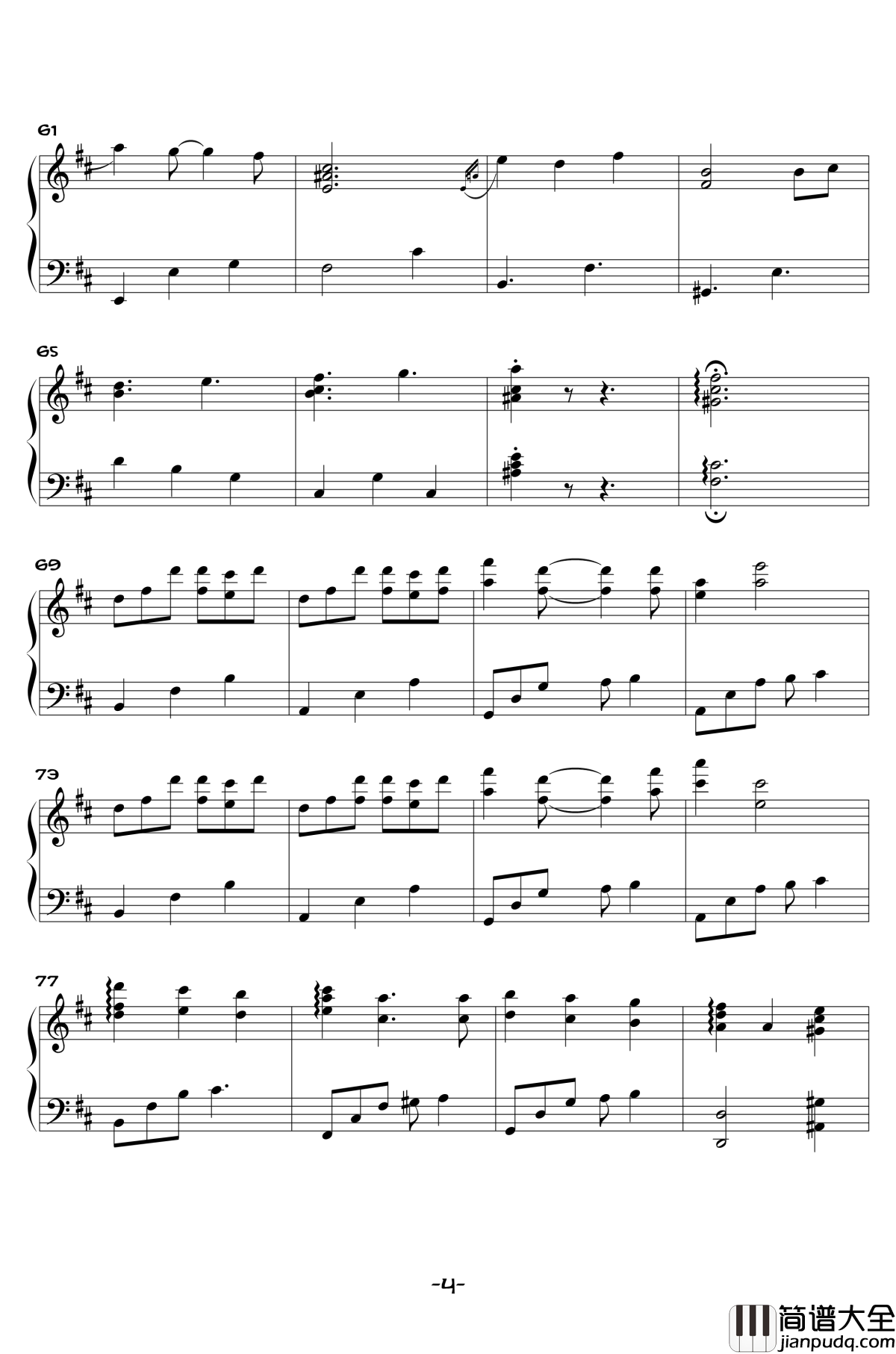 森之祭典钢琴谱_V.K克