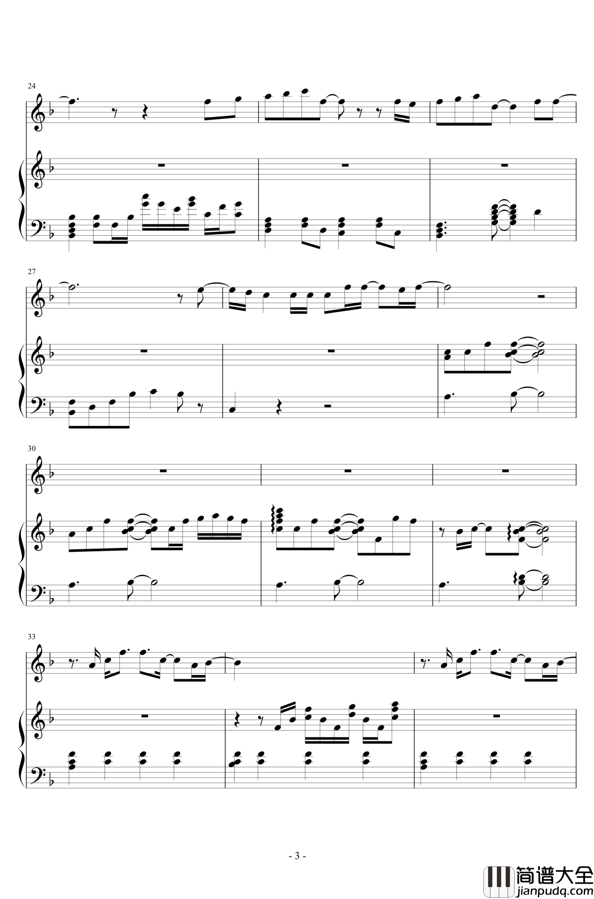 Wish_My_Life_Away钢琴谱_【寻找天堂OST】Finding_Paradise_Kan.R.Gao