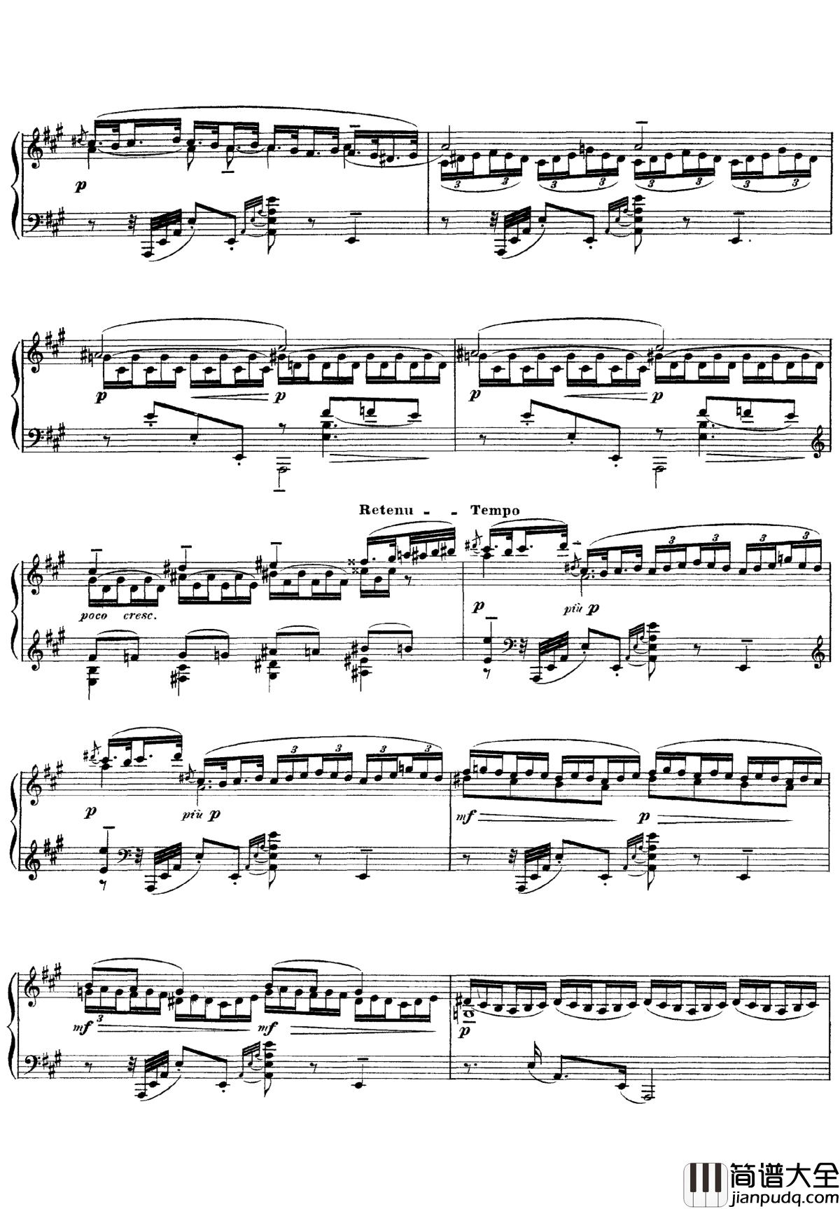 欢乐岛钢琴谱_德彪西