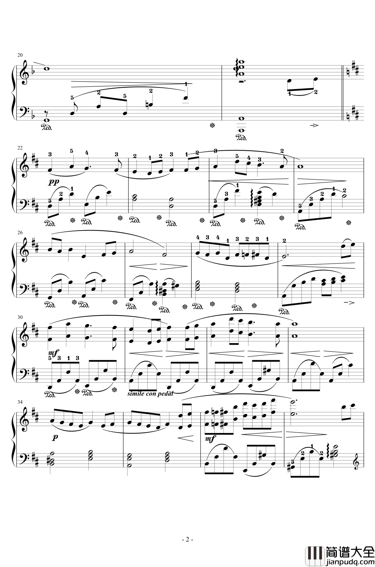 Dear_Friends钢琴谱_交响乐版_最终幻想