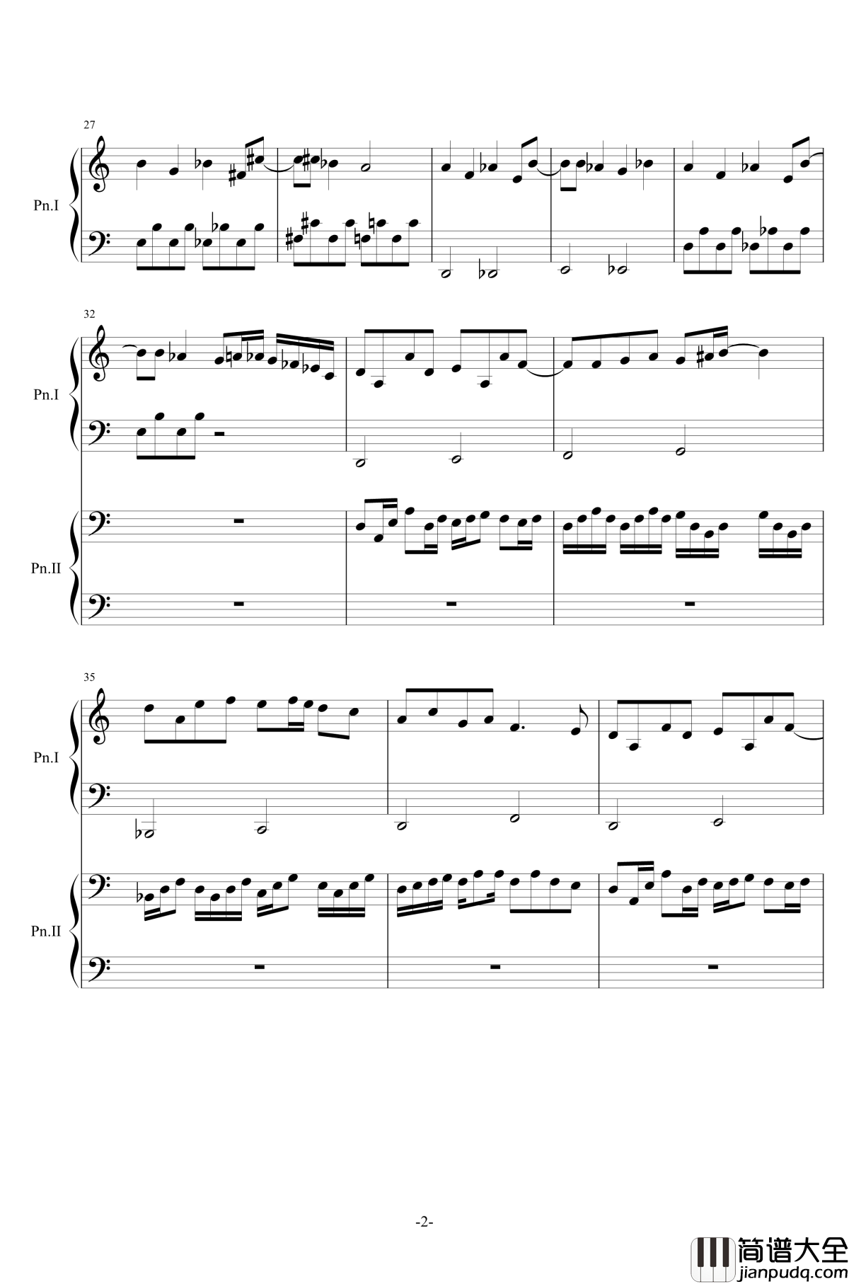 最终鬼畜妹フランドール·S钢琴谱_东方/双钢_东方project