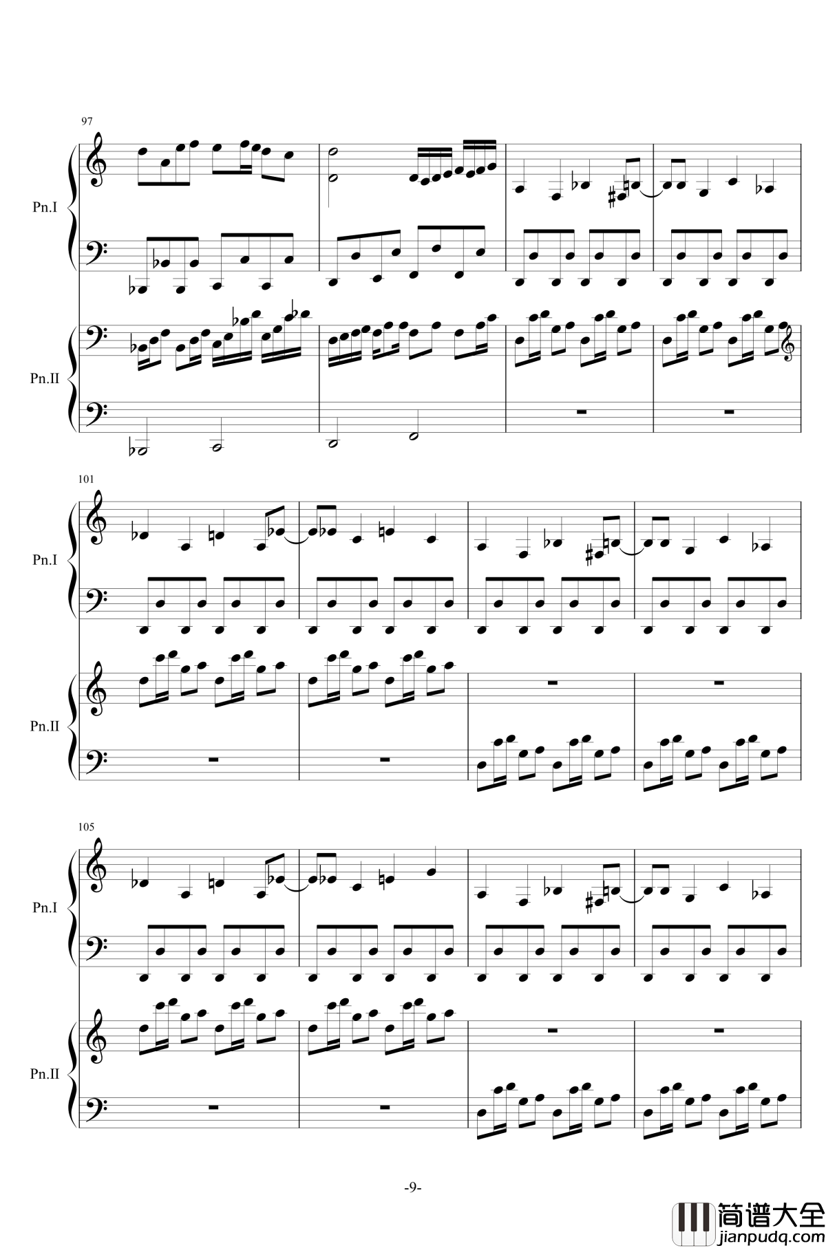 最终鬼畜妹フランドール·S钢琴谱_东方/双钢_东方project