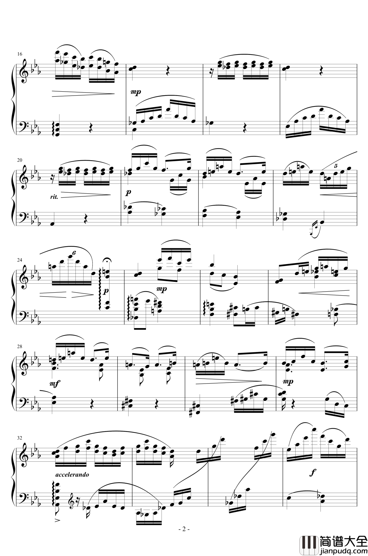 对称姑娘钢琴谱_琴欲