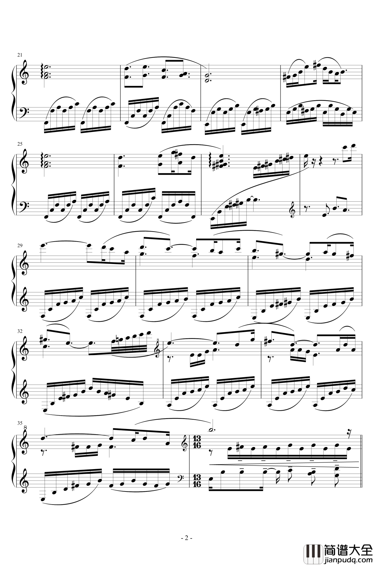 轉輪舞钢琴谱_王者之喆