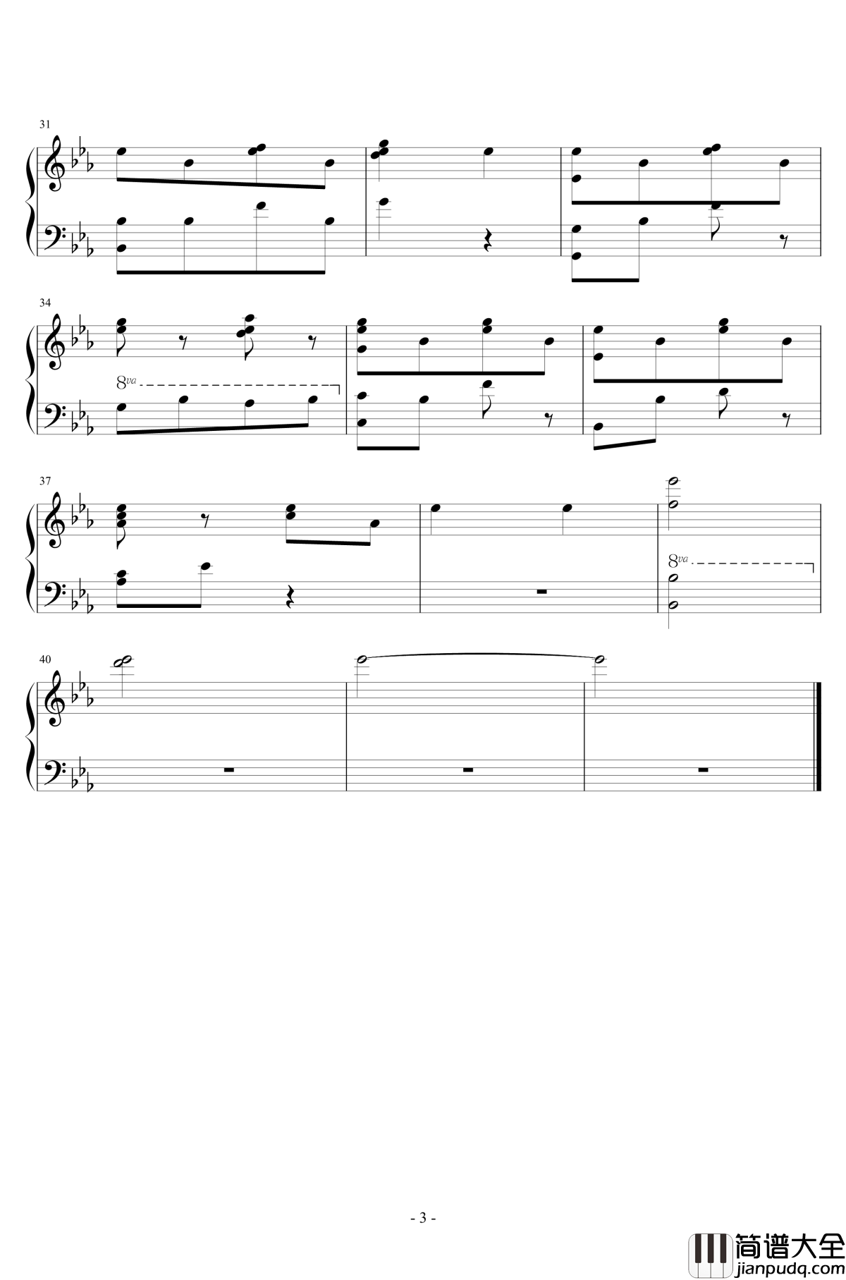 Trailer_Theme钢琴谱_寻找天堂