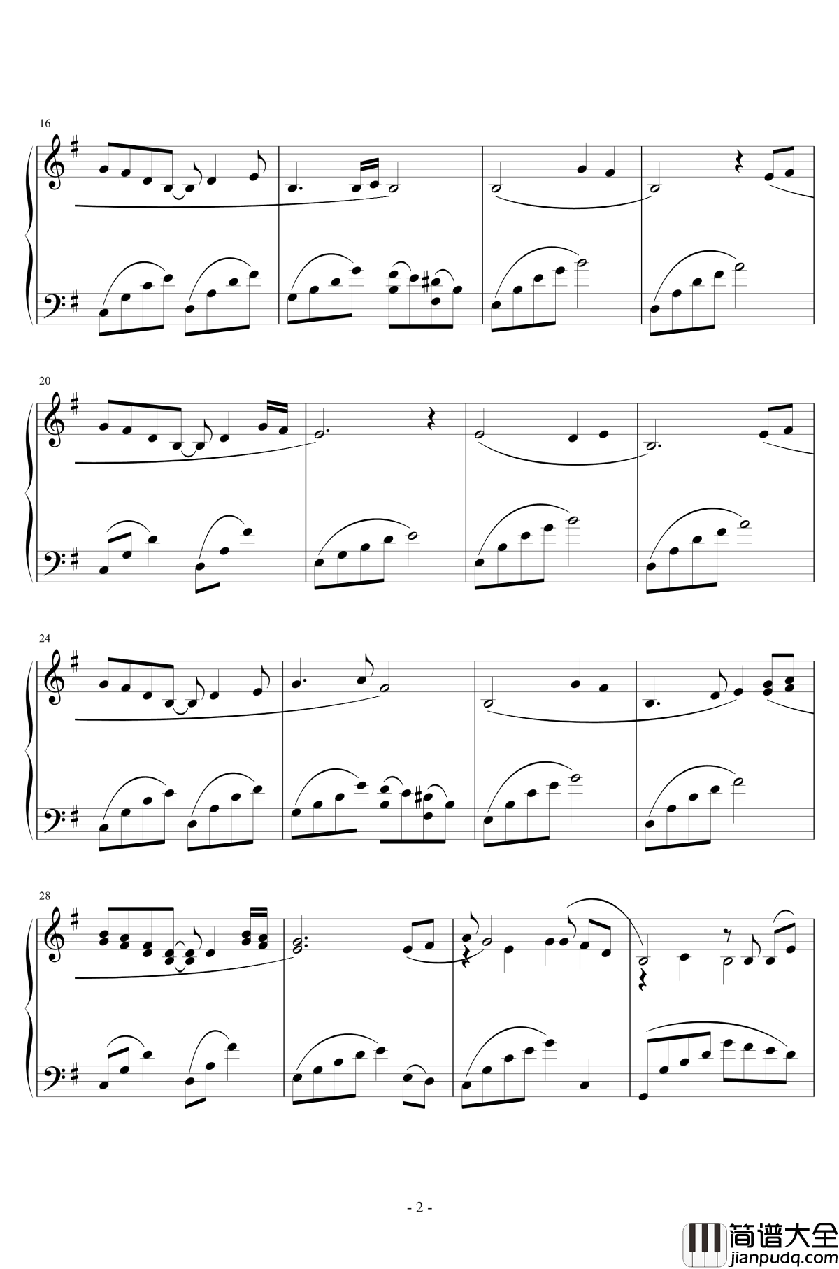 謠降る里钢琴谱_鈴葉屋