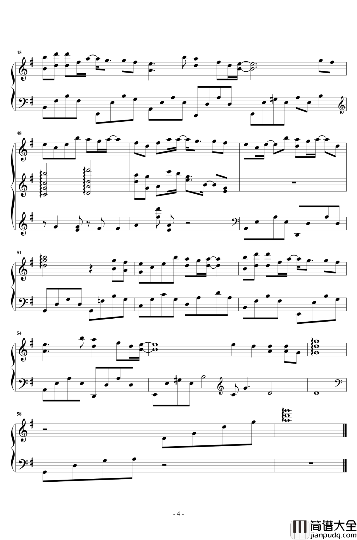 多想留在你身边钢琴谱_弹唱2_刘增瞳