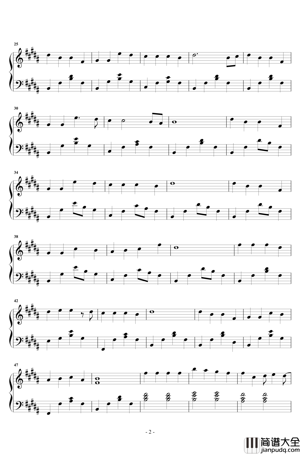 遥远的歌钢琴谱_独奏初版2_刘惜君