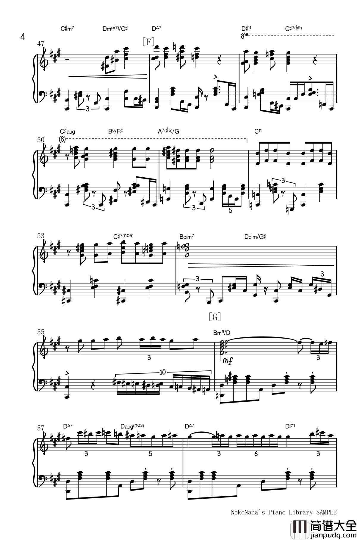 不幸屋の娘钢琴谱_售卖不幸的女孩_初音ミク