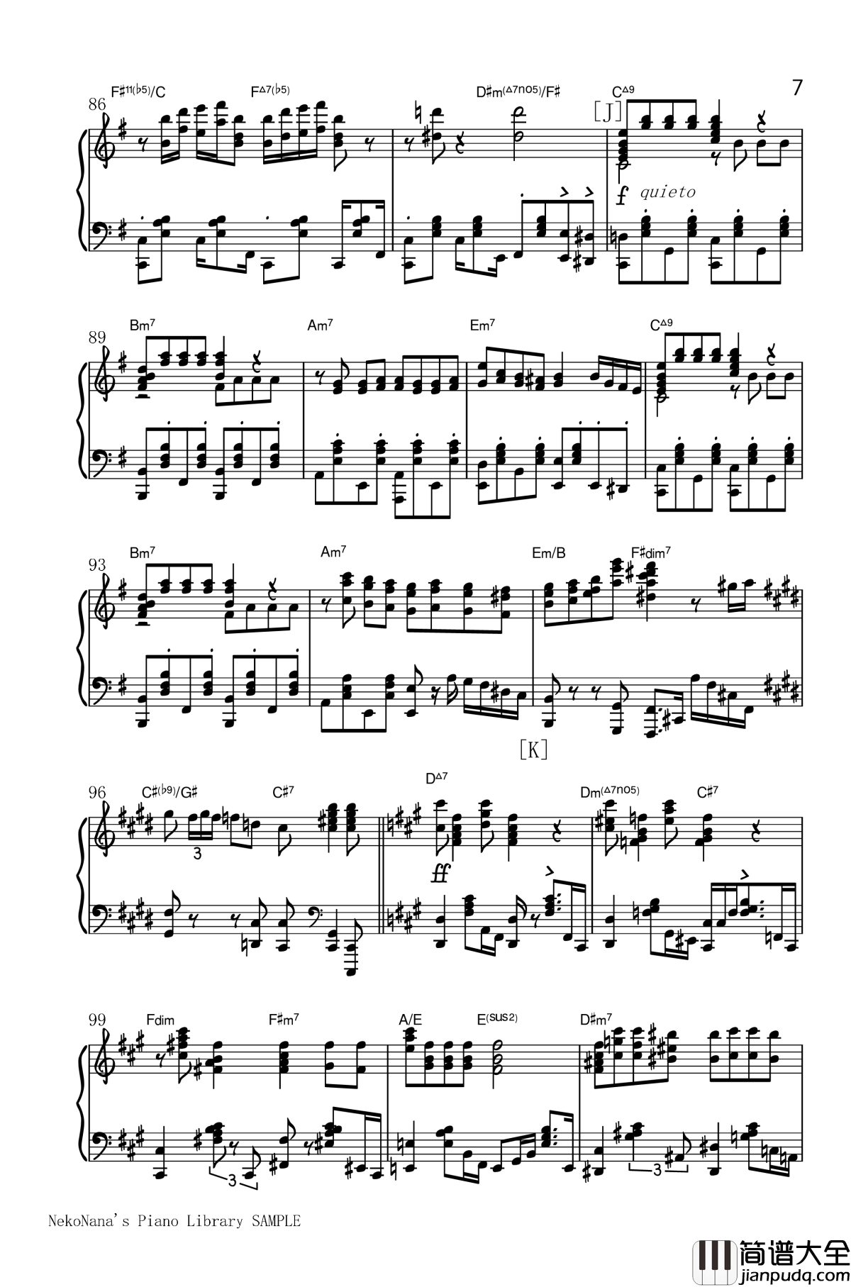 不幸屋の娘钢琴谱_售卖不幸的女孩_初音ミク