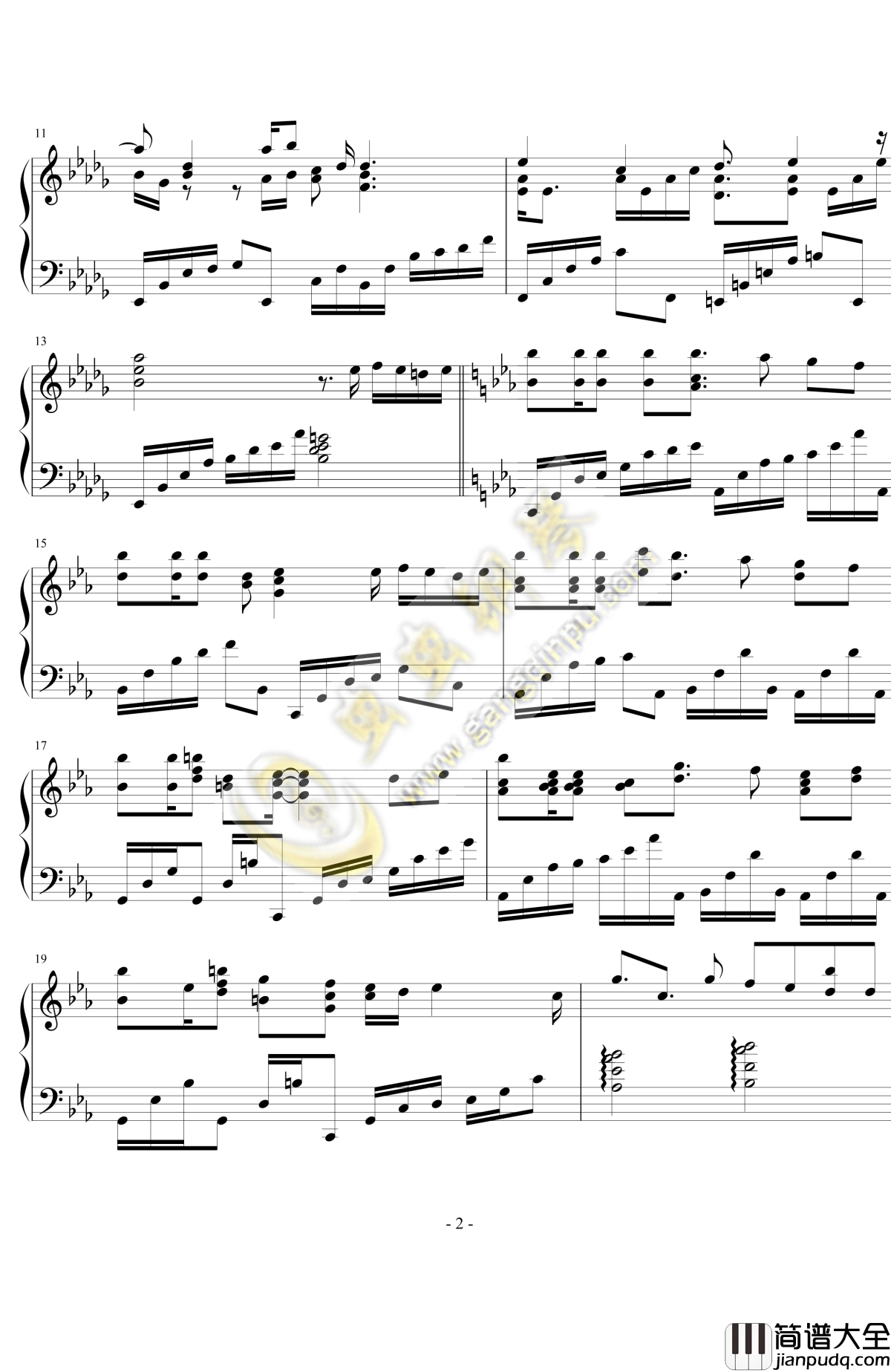 百合二重奏钢琴谱_Dreamer_榊原由依