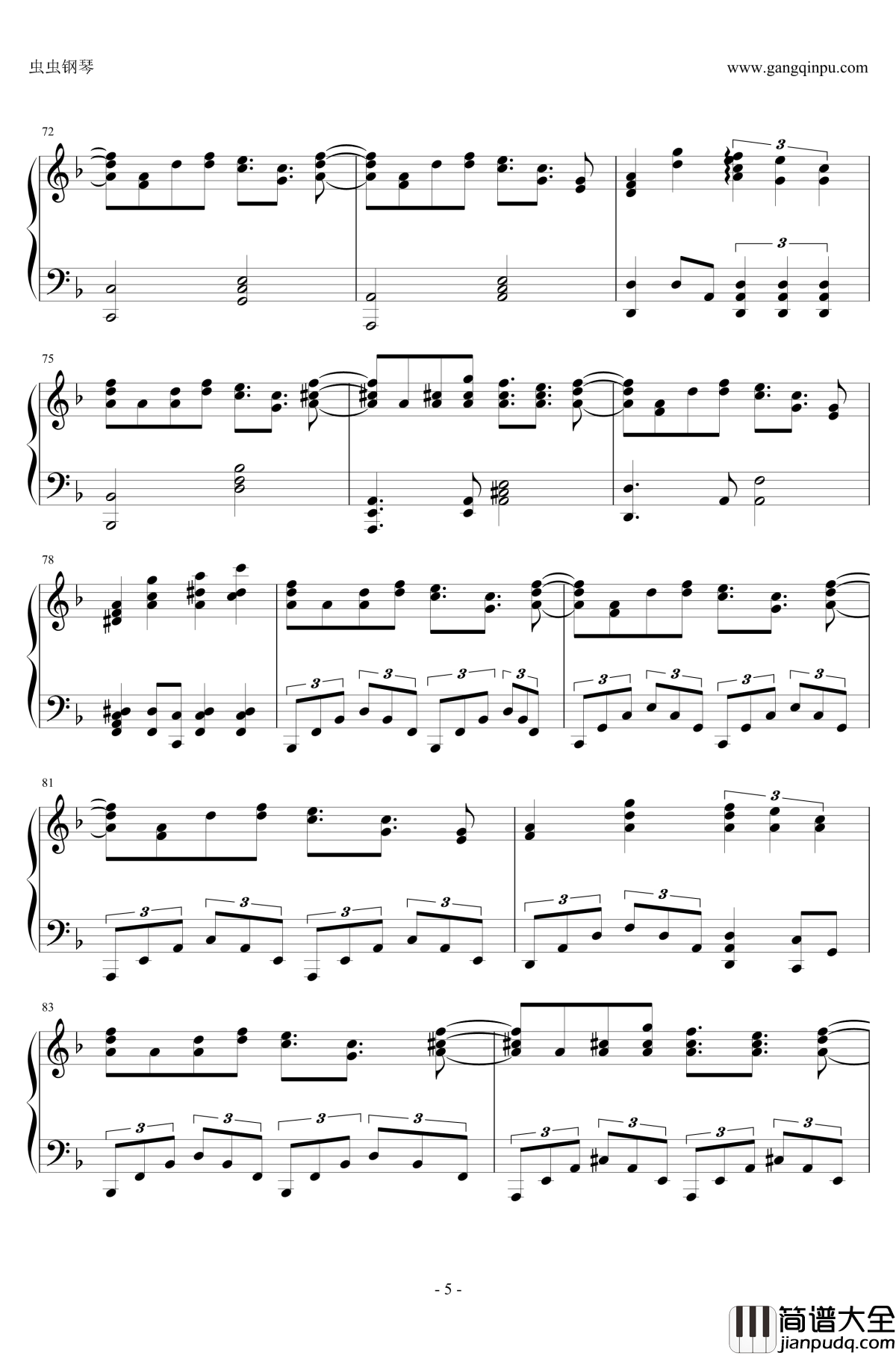 まらしぃ钢琴谱_东方神灵庙