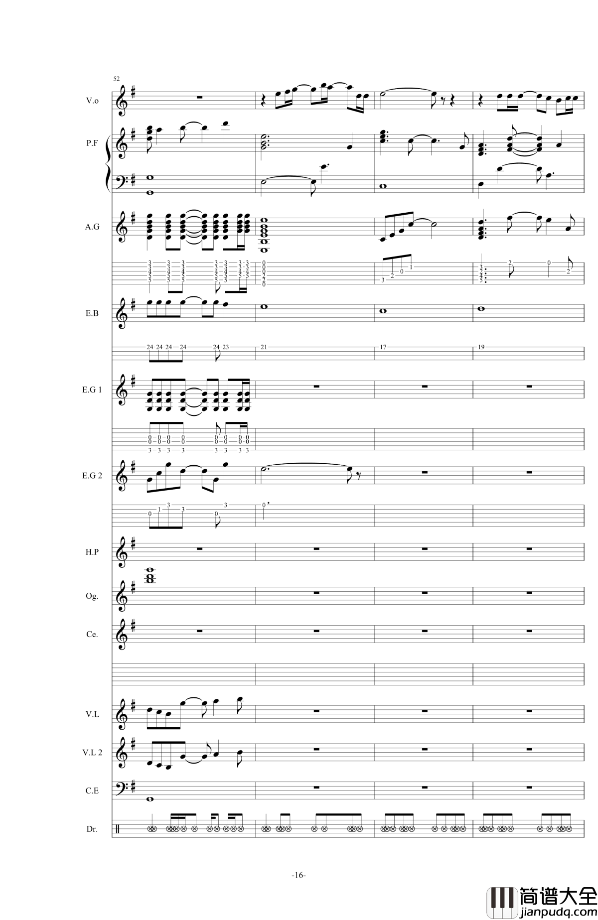 オレンジ钢琴谱_四月是你的谎言