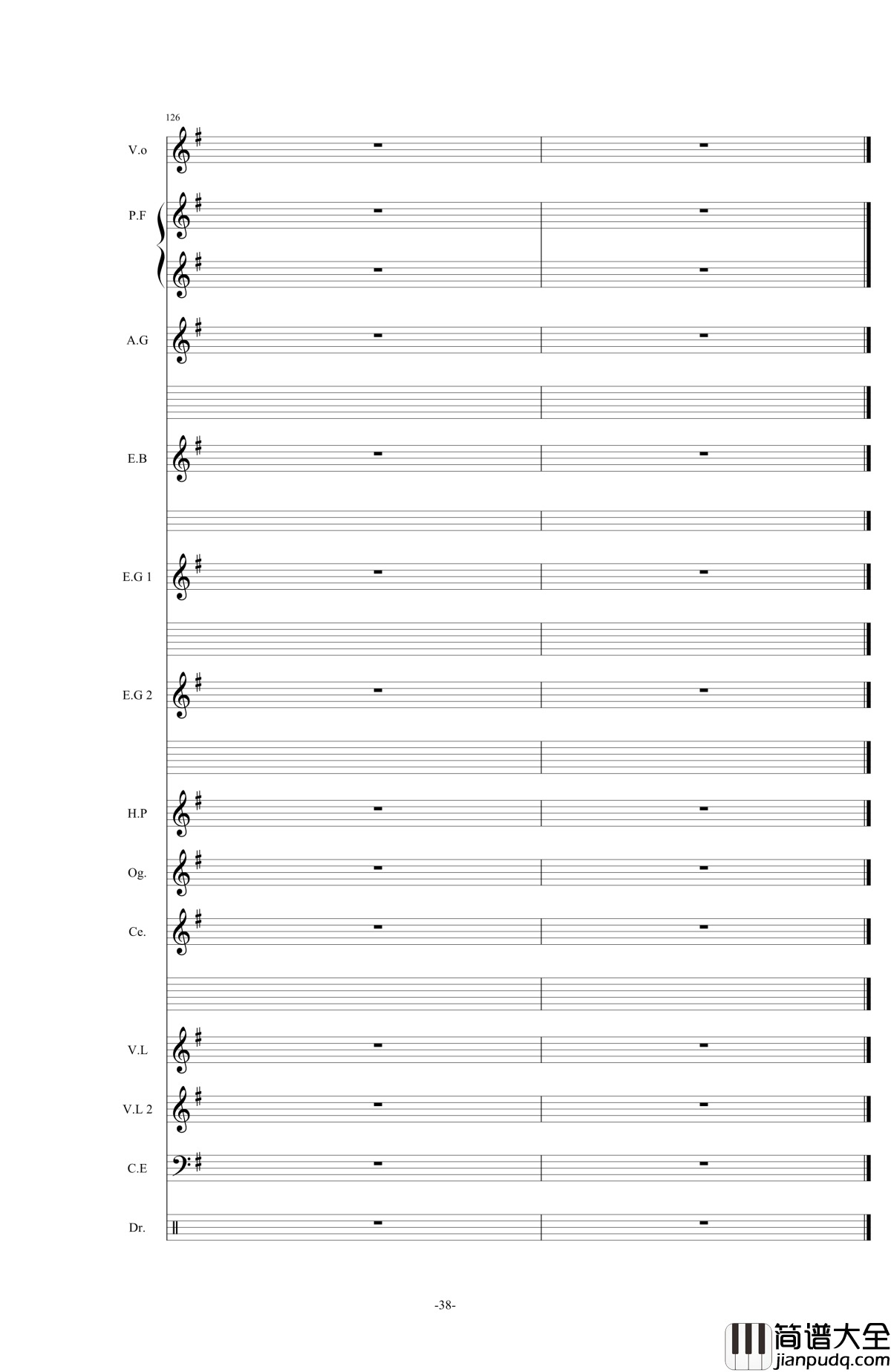 オレンジ钢琴谱_四月是你的谎言