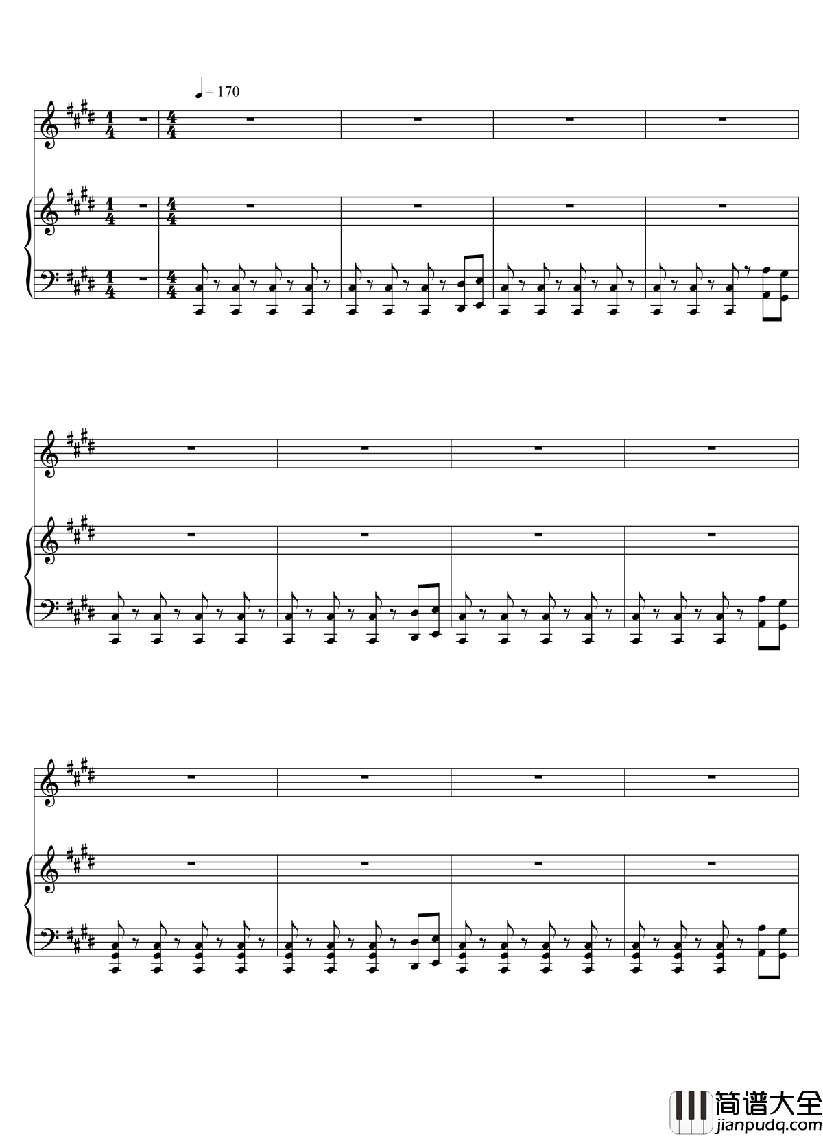 Parodia_Sonatina钢琴谱_Deemo