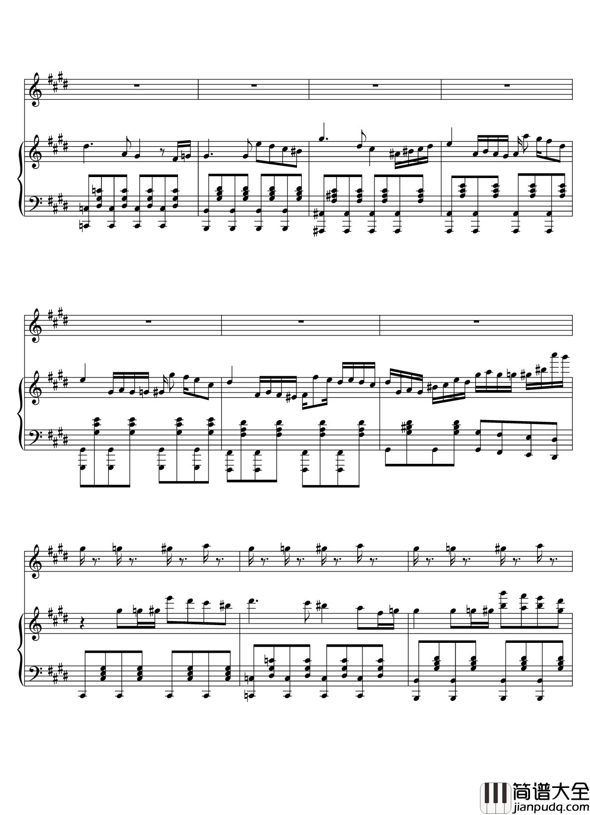 Parodia_Sonatina钢琴谱_Deemo