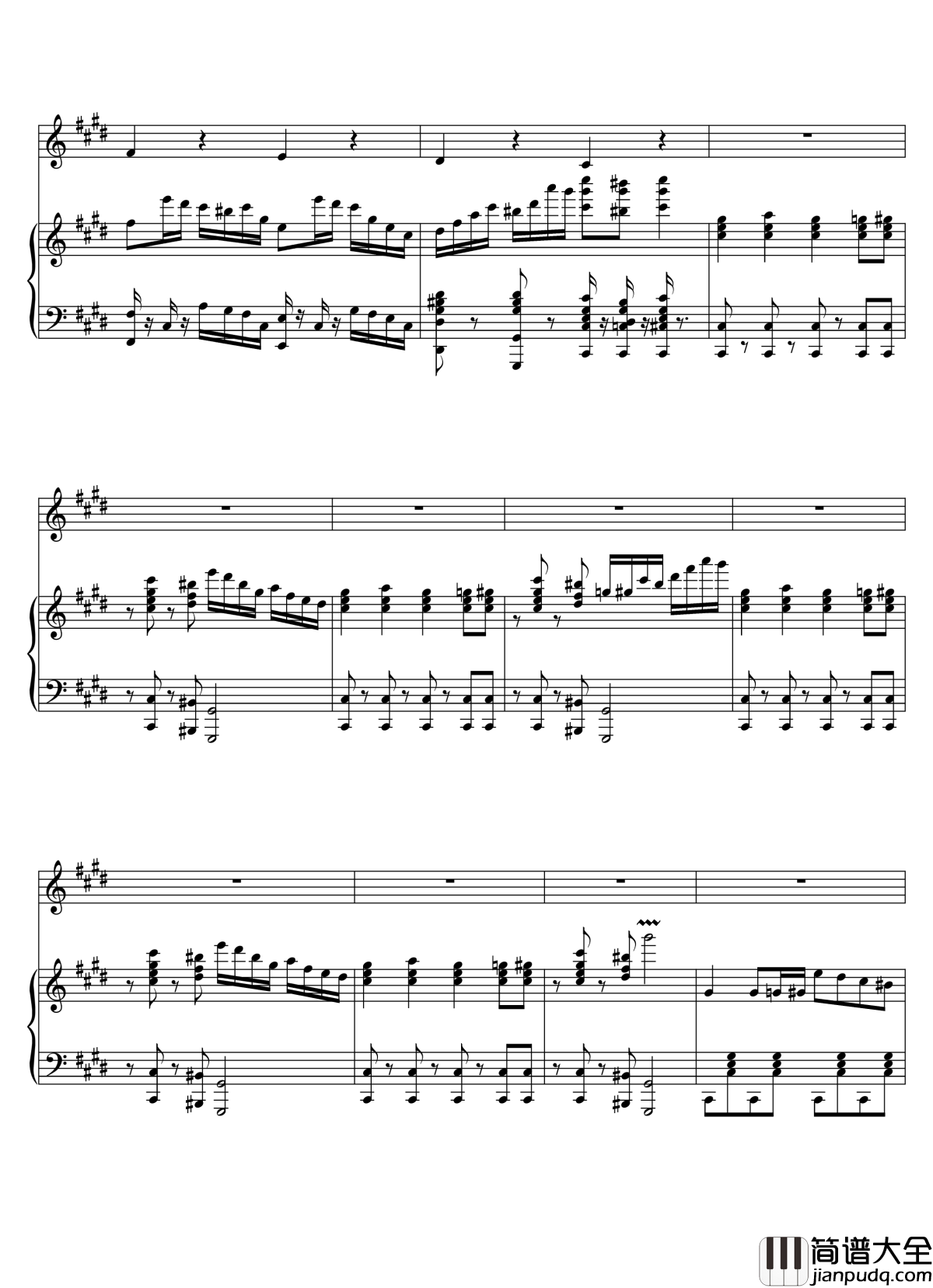 Parodia_Sonatina钢琴谱_Deemo