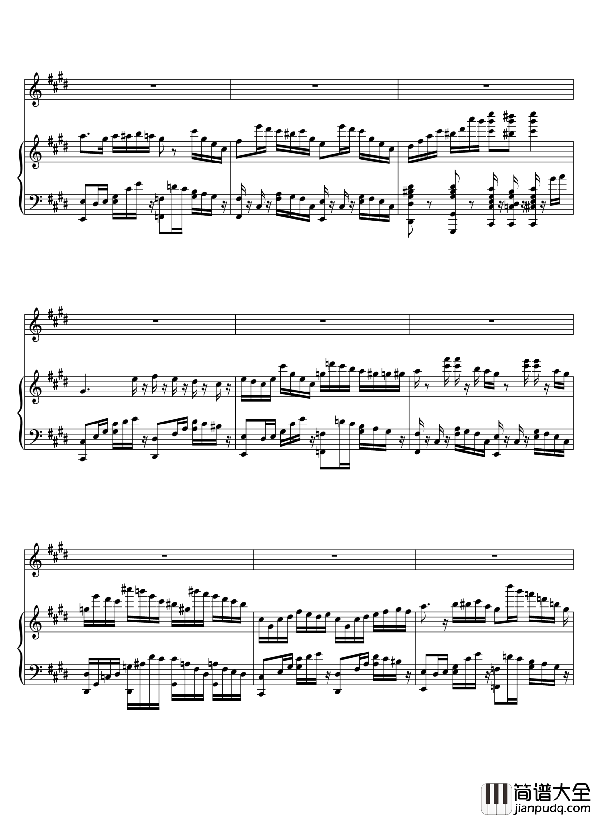 Parodia_Sonatina钢琴谱_Deemo