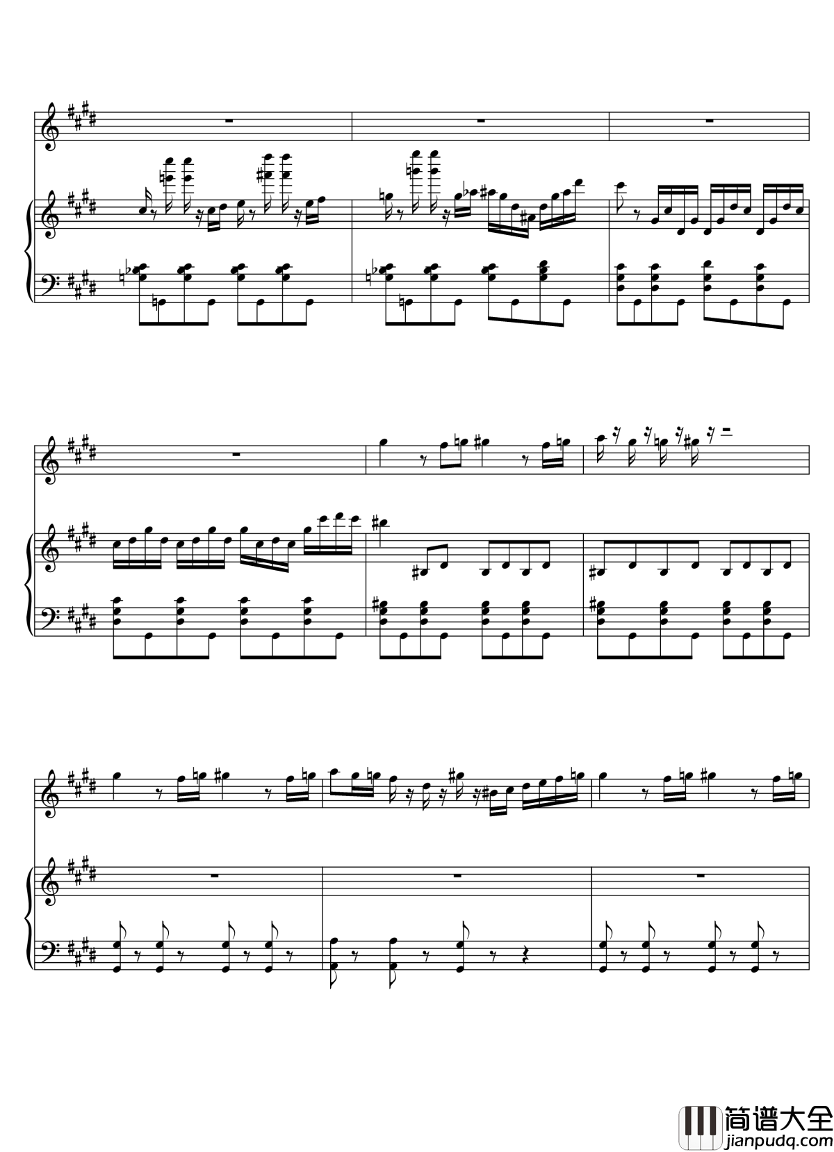 Parodia_Sonatina钢琴谱_Deemo