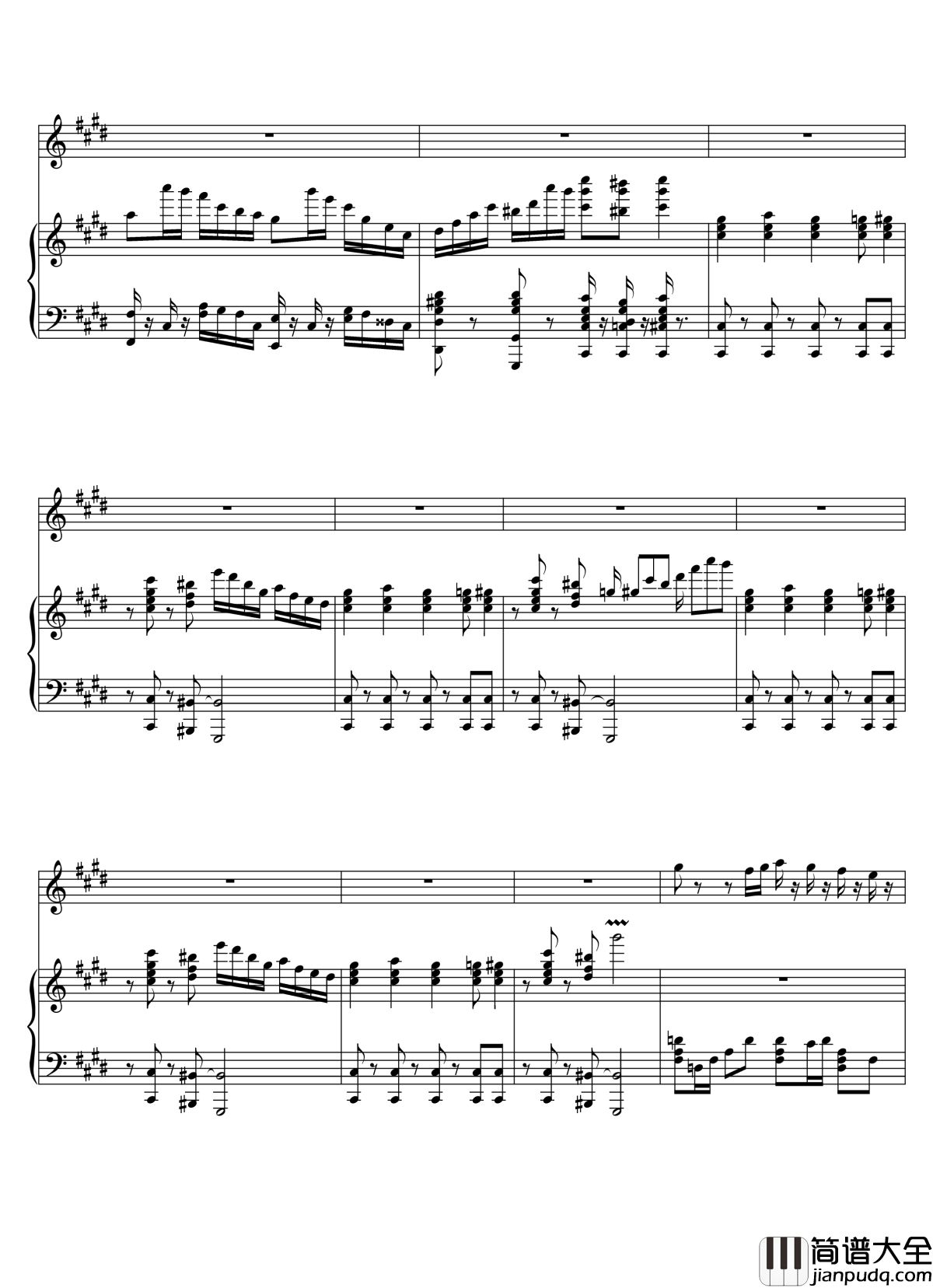 Parodia_Sonatina钢琴谱_Deemo