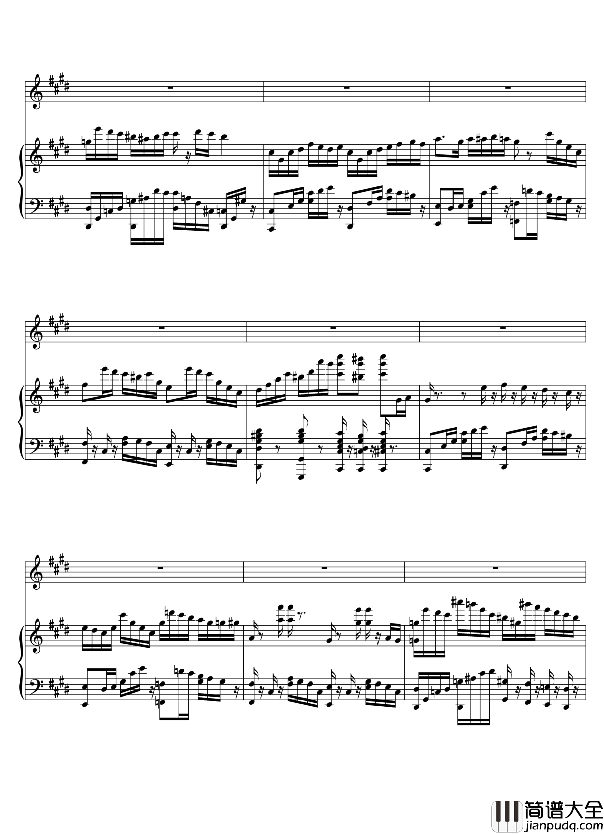 Parodia_Sonatina钢琴谱_Deemo