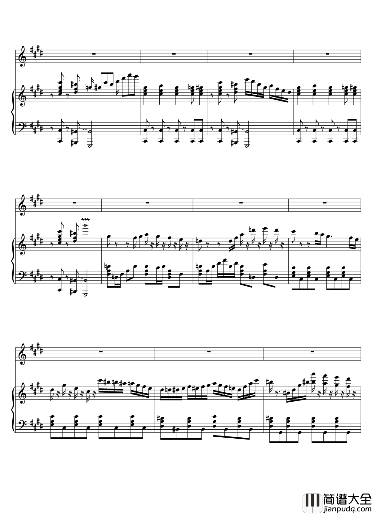 Parodia_Sonatina钢琴谱_Deemo