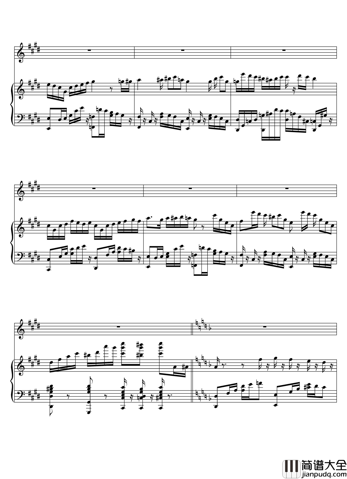 Parodia_Sonatina钢琴谱_Deemo