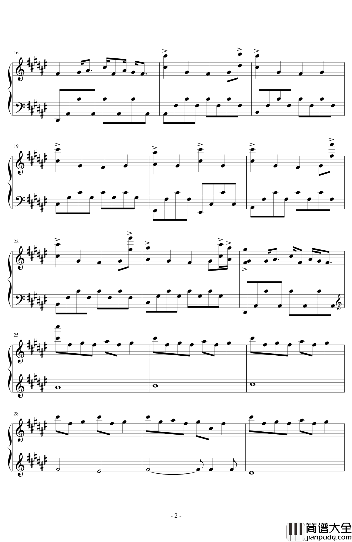 just_because第六集插曲钢琴谱_just_because