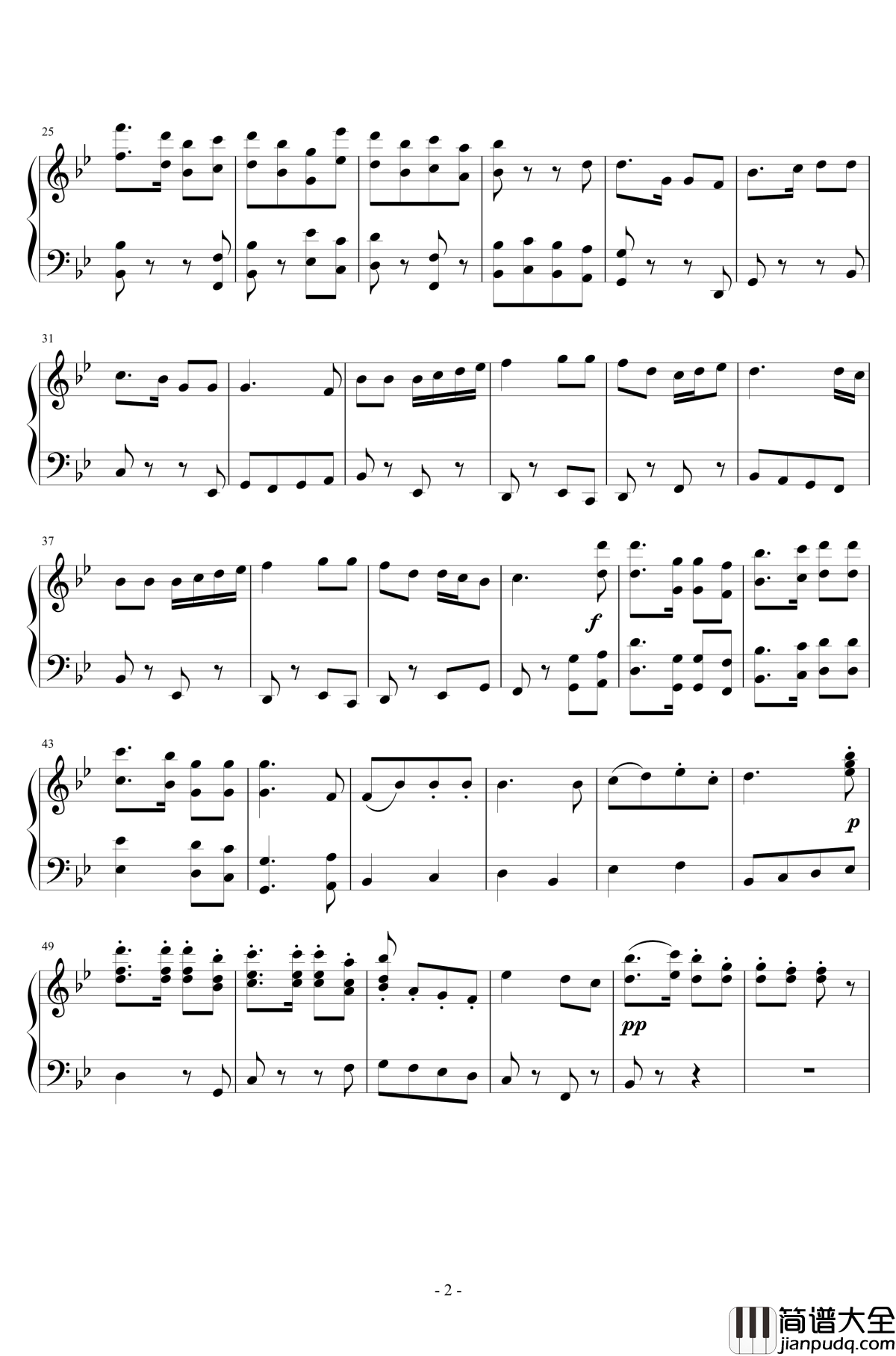 英国民歌组曲钢琴谱_第三首进行曲_沃恩·威廉斯