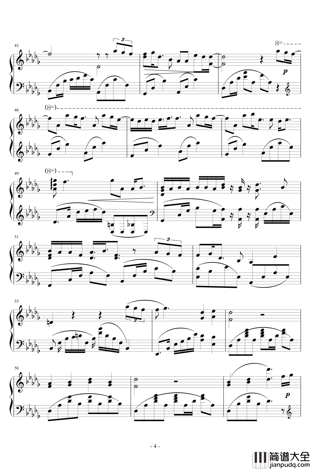 下雨天钢琴谱_钢琴昼夜版_南拳妈妈