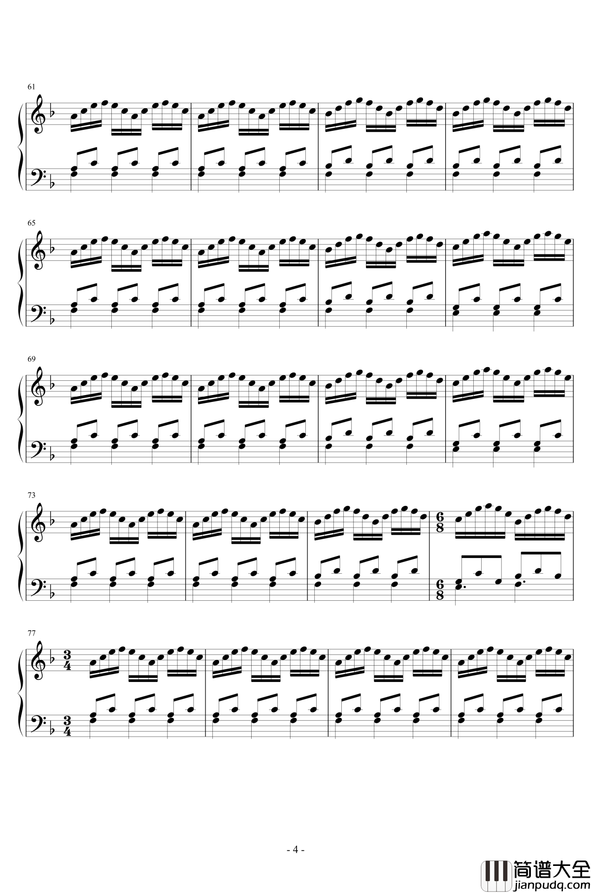 舞曲钢琴谱__之三__Dance_III_菲利普·格拉斯