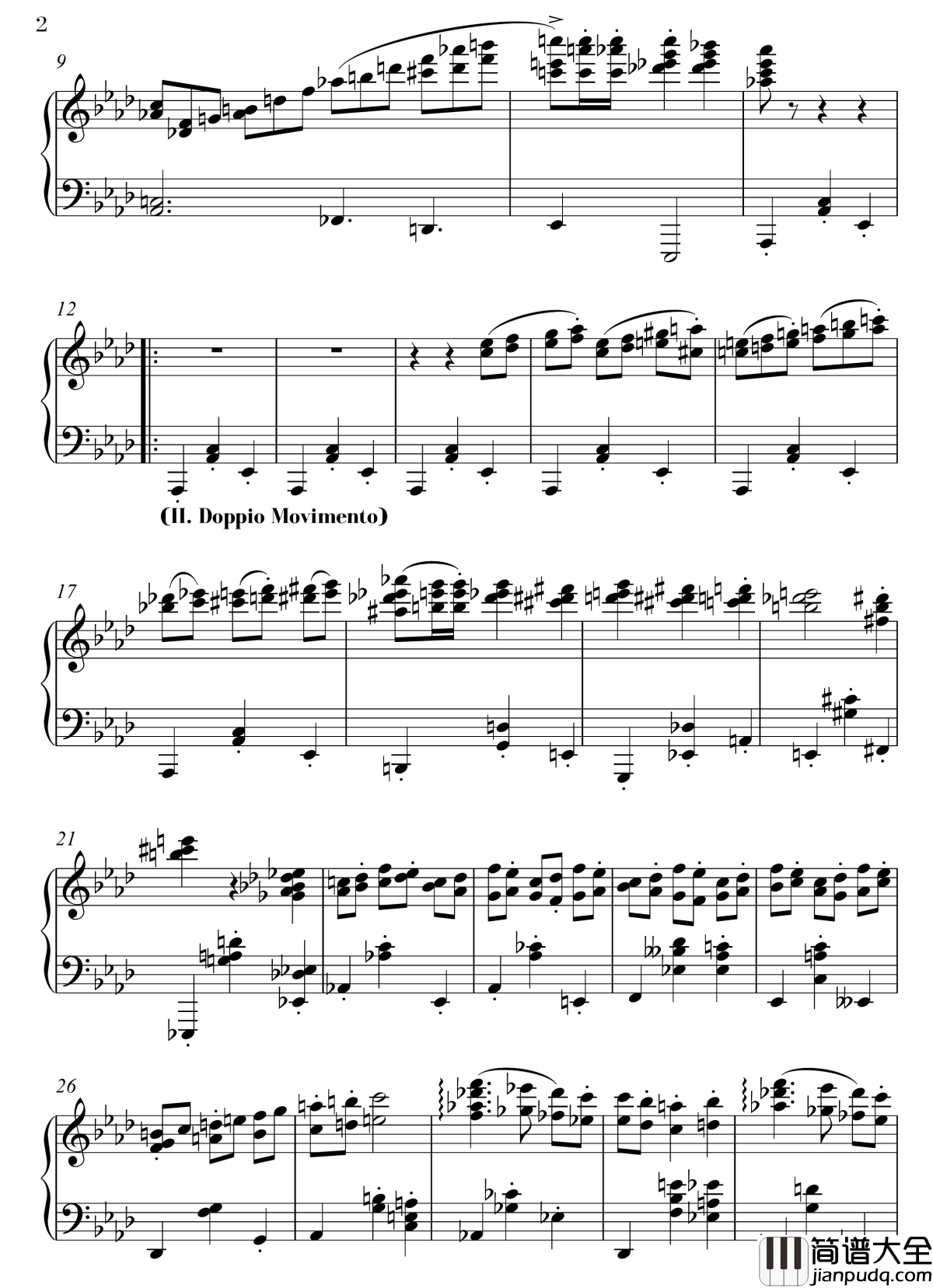 La_Valse钢琴谱_佚名