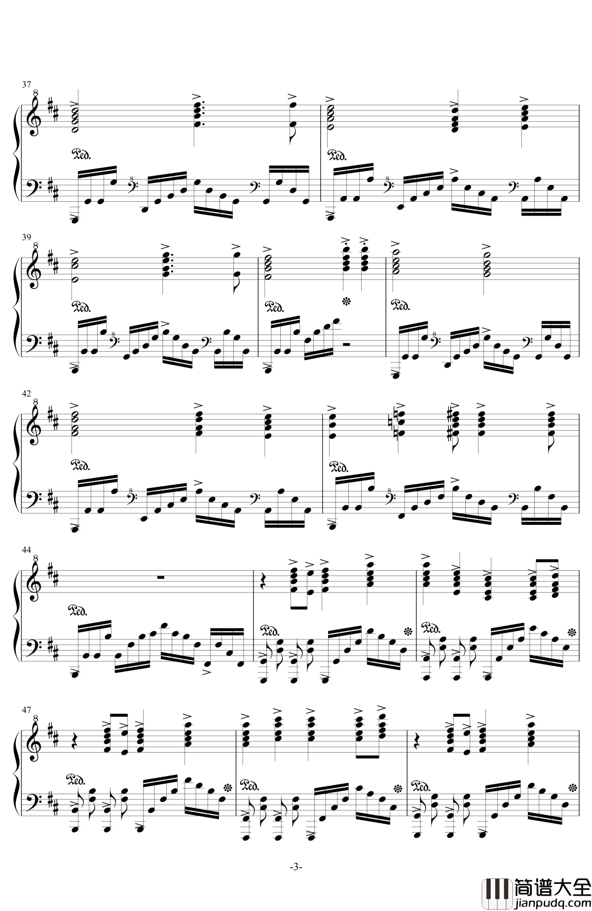 亡命之徒钢琴谱_凹凸世界第二季OP_埋葬YJ